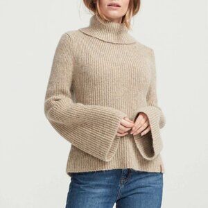 HOLEBROOK Tove Rollneck Sweater Sand Size Medium